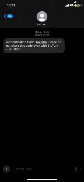 BtcTurk adıyla gelen şüpheli SMS’ler endişe yarattı 1 btcturk adiyla gelen supheli smsler endise yaratti 0 wYb8d8Lw